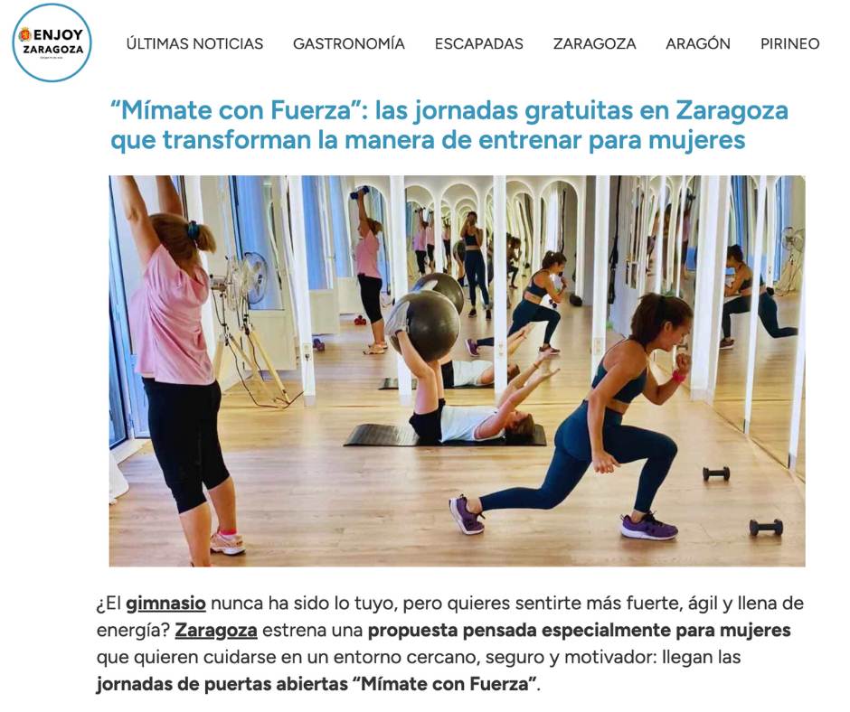 entrenamiento de fuerza para mujeres en zaragoza